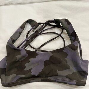 Lululemon Camo Print Sports Bra